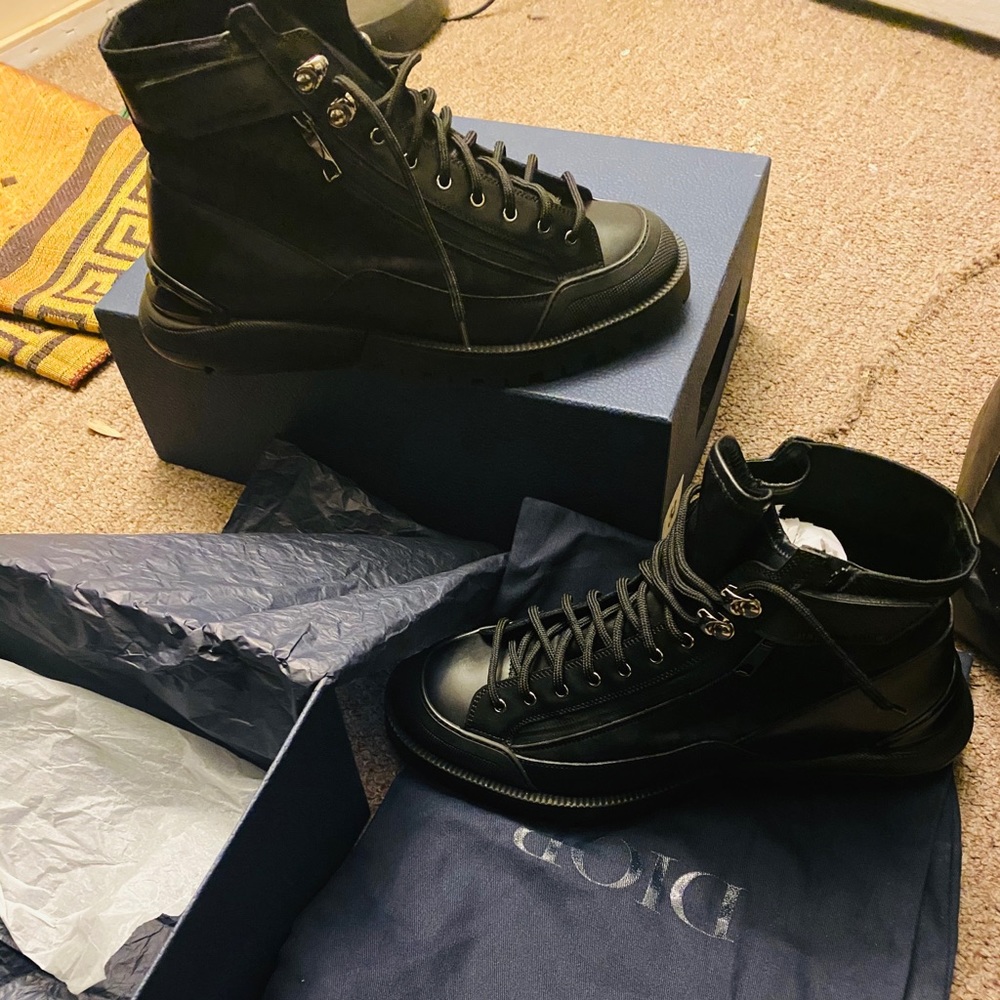Christian Dior combat boots